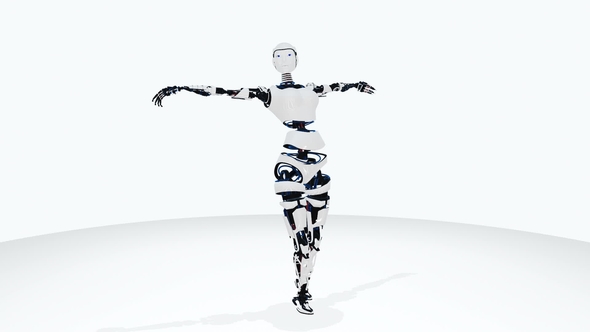 Sexy Robot Android Woman Dancing alt