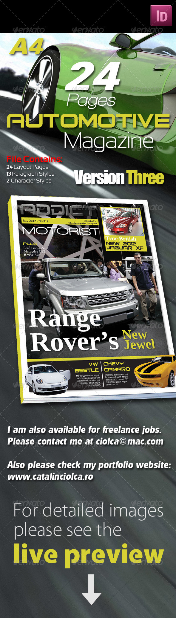 24 Pages Automotive Magazine Version Three