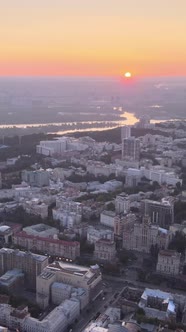 Ukraine Kyiv in the Morning at Sunrise