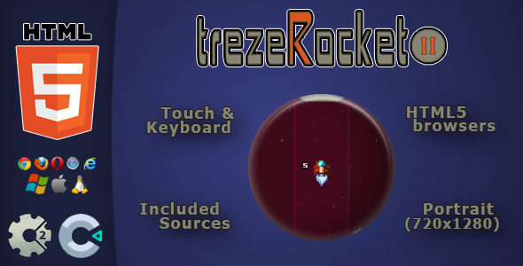 trezeRocket2 - HTML5 Skill Game