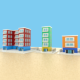 Cartoon Buildings - 3DOcean Item for Sale