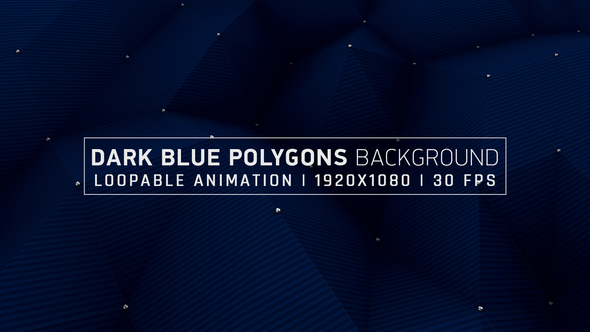 Dark Blue Polygons Background