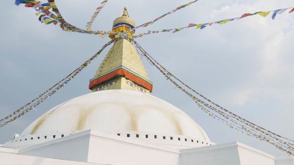 The Biggest Stupa Boudhanath in Kathmandu Valley, Nepal