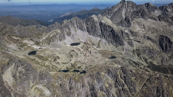 Flight Over High Tatras Mountains