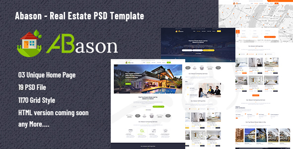 Abason - Real Estate PSD Template