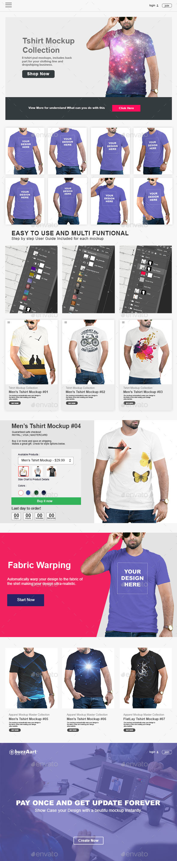 Download Tshirt Mockups Graphics Designs Templates From Graphicriver PSD Mockup Templates