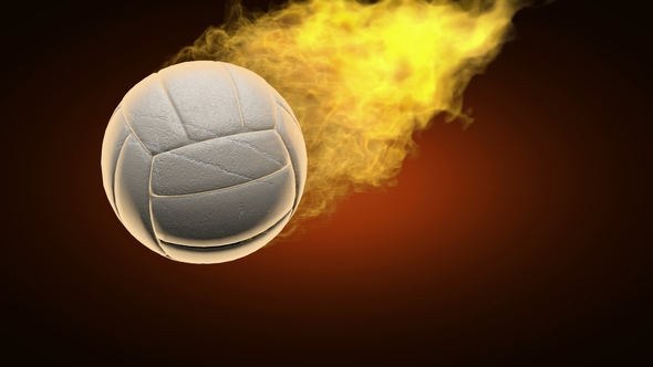 Burning Volleyball Ball alt