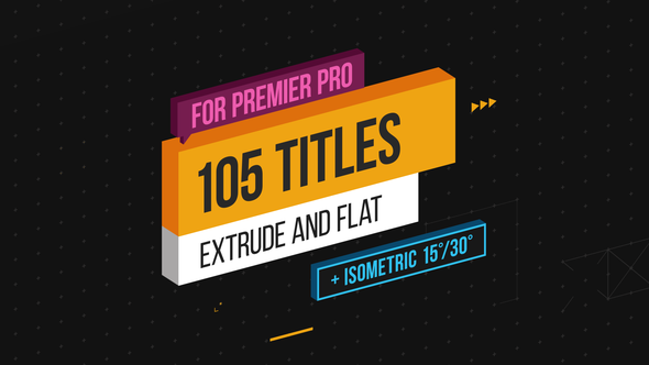 Extrude Isometric Titles