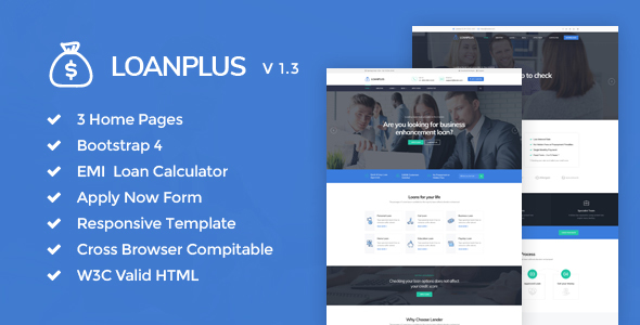 LoanPlus - Loan & Credit Company HTML Template