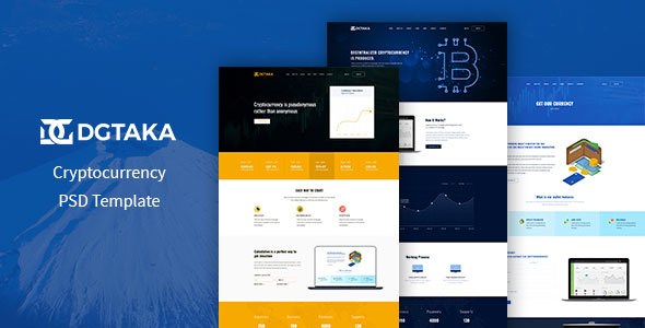 DGtaka - CryptoCurrency PSD Template