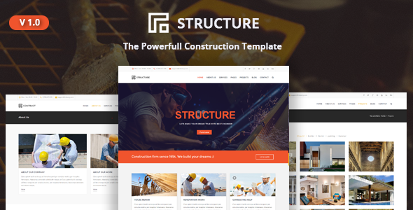 Structure - Construction, Building Business Template