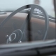 Vintage Black Old Car Interior, Wheel and Window - VideoHive Item for Sale