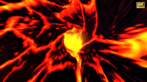 Lava Tunnel Background