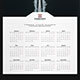 2019 One Page Wall Calendar - GraphicRiver Item for Sale