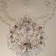 A Vintage Chandelier on White Ceiling in Old Castle - VideoHive Item for Sale