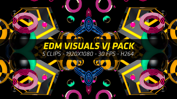 EDM Music Visuals VJ Pack 4