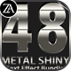 48 Metal Shiny Text Effect Bundle - GraphicRiver Item for Sale