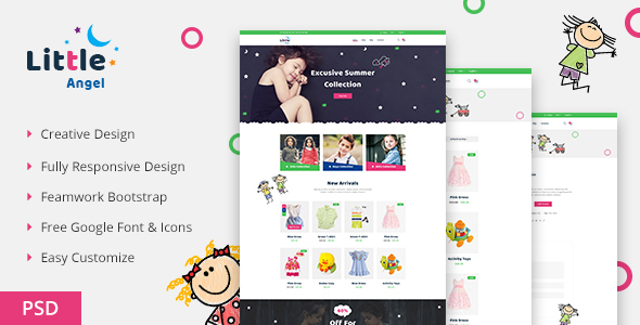 LittleAngel - Store eCommerce PSD Template