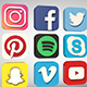 Social Media Icons - 3DOcean Item for Sale