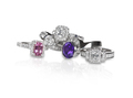 Cluster stack of diamond wedding engagment rings - PhotoDune Item for Sale