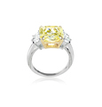Side view canary yellow diamond engagment ring - PhotoDune Item for Sale