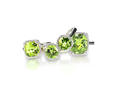 Set of green peridot diamond rings gemstone fine jewelry. Group stack - PhotoDune Item for Sale