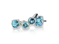 Set of blue topaz aquamarine rings gemstone fine jewelry. Group stack group cluster pair set - PhotoDune Item for Sale