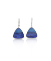 Blue Opal sapphire Fashion Drop Earrings with diamonds - PhotoDune Item for Sale