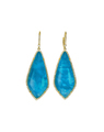 Blue Opal sapphire Fashion Drop Earrings with diamonds - PhotoDune Item for Sale