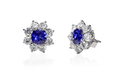 Blue Gemstone and diamond earrings - PhotoDune Item for Sale