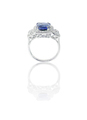 Beautiful sapphire and diamond wedding engagement ring - PhotoDune Item for Sale