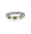 green emerald and diamond wedding band ring - PhotoDune Item for Sale
