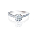 Diamond solitaire engagement wedding ring - PhotoDune Item for Sale