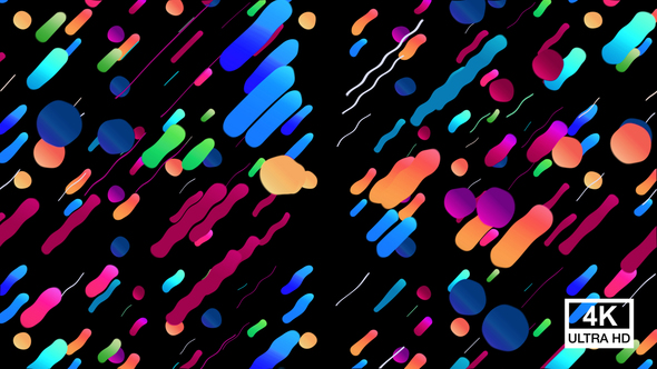 Colorful Wavy Lines Background 4K