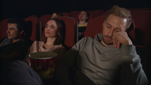 Man Sleep at Cinema Movie