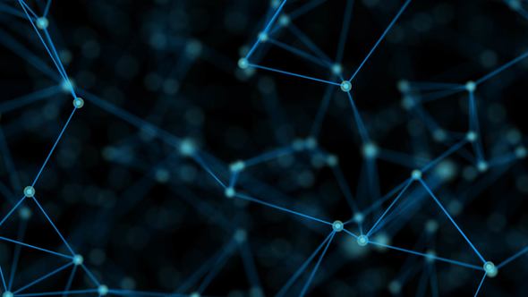 Abstract Dark Blue Digital Internet Social Network Background alt