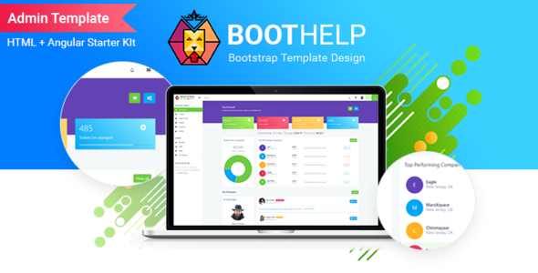 BootHelp | Bootstrap Admin Dashboard HTML  PSD  Angular Starter kit