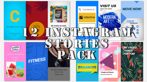 12 Instagram Stories Pack