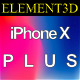 Element3D - iPhone X Plus - 3DOcean Item for Sale