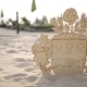 The Coat of Arms of Latvia From Plywood on the Beach Wedding Decorations for the Bride Bijouterie - VideoHive Item for Sale