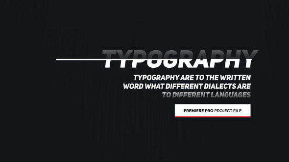 Animated Typography - for Premiere Pro | Essential Graphics