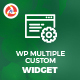 Wp Multiple Widget - CodeCanyon Item for Sale
