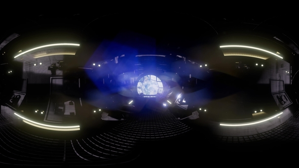 International Space Station Orbiting Earth in Virtual Reality alt