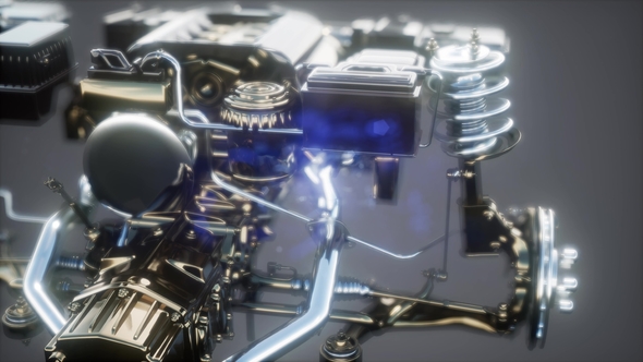 Detailed Car Engine and Other Parts alt