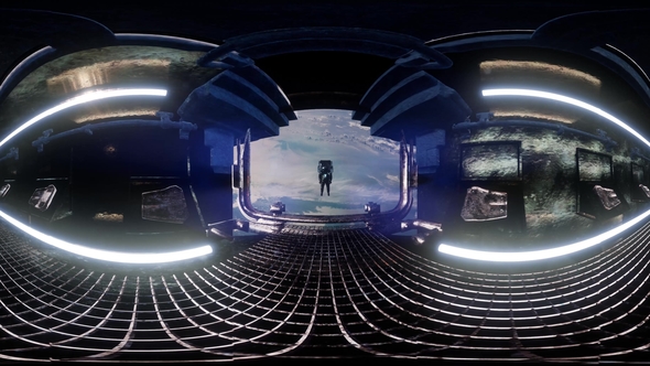 International Space Station Orbiting Earth in Virtual Reality alt