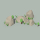 Low Poly Rocks and Plants - 3DOcean Item for Sale