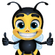 Bee Cartoon Character with 10 Poses - GraphicRiver Item for Sale