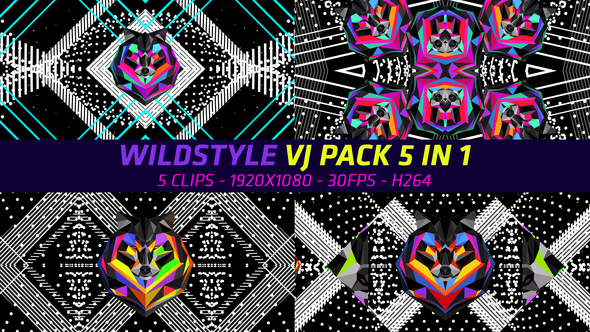 Wildstyle Vj Pack 5 in 1