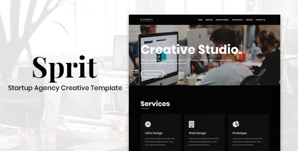 Sprit - Startup Agency Creative Template