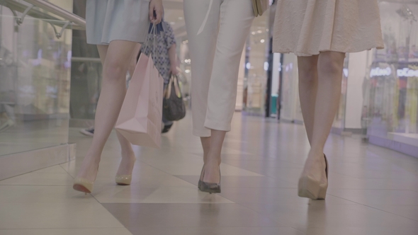 Fashion Womens Legs  in Shopping Center